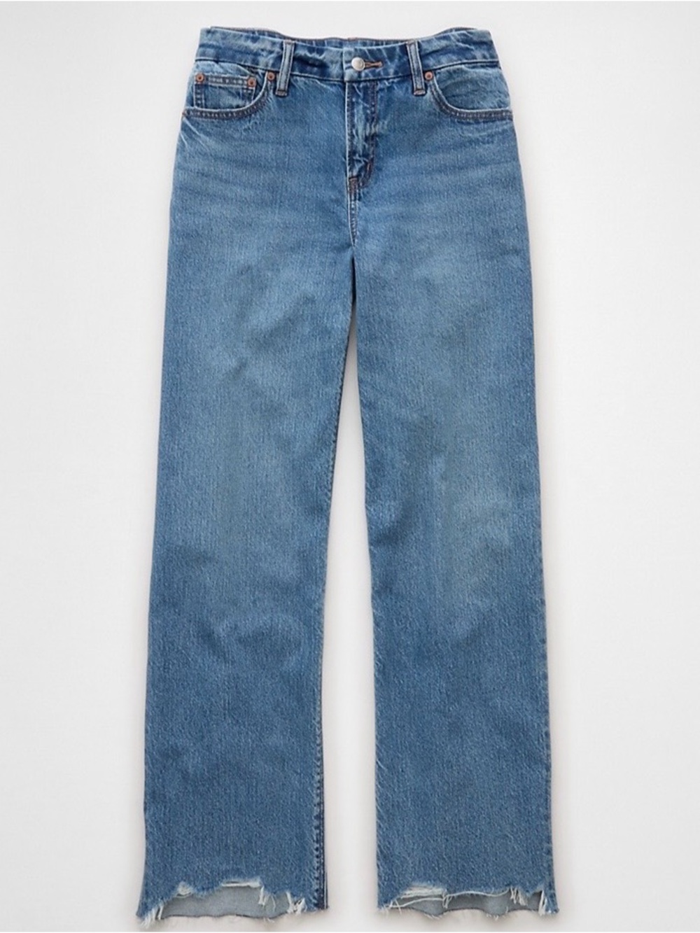 AE Strigid Curvy High Waisted Stovepipe Jeans Short